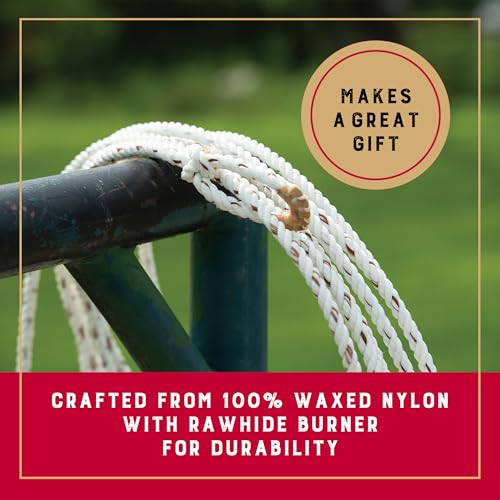 Weaver Equine Waxed Nylon, Cowboy Lasso for Cattle Roping, 7/16 x 30 ft
