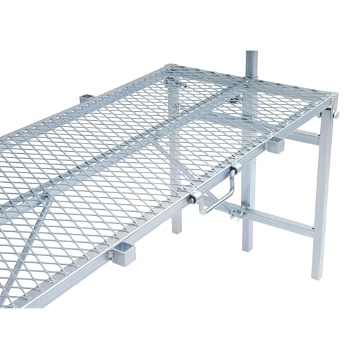 600LBS Milking Stand for Goat, Adjustable Sheep Rack with Feeder, Metal Livestock Milk Stand Fit for Shearing, Hoof Trimming, Animal Examinel Examination, Stainless Steel (Silvery) - color: Silvery