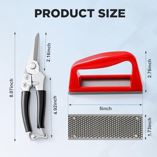 Goat Hoof Trimmers Shears Kit with Rasp, Sheep Care Tool Black Red - color: Black Trimmers Red Rasp