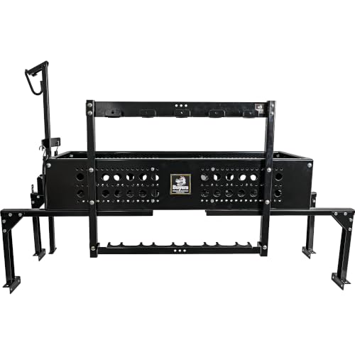 Buyers Products LT46 Vertical Rack for Enclosed Landscape Trailers & Garage or Shed Walls Holds 5 Hand Tools, Accessories For Open & Closed Landscape Trailers, Landscape Tools