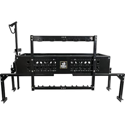 Buyers Products LT46 Vertical Rack for Enclosed Landscape Trailers & Garage or Shed Walls Holds 5 Hand Tools, Accessories For Open & Closed Landscape Trailers, Landscape Tools