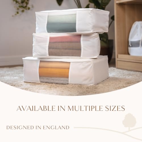 Hayden Hill Luxury Organic Cotton Sweater and Blanket Storage Bag 20 Inch