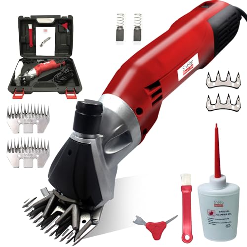 Sheep Shears Pro Electric Sheep Shearing Clipper, 110V, 500W with 2 Blades