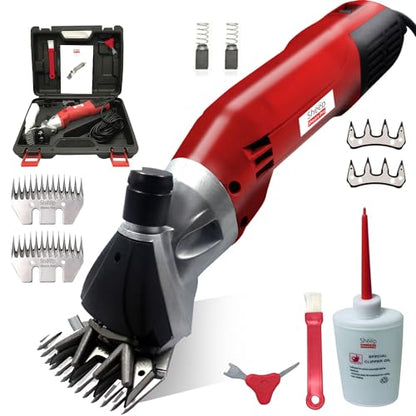 Sheep Shears Pro Electric Sheep Shearing Clipper, 110V, 500W with 2 Blades