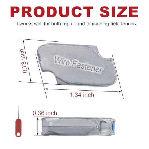 20 Pack Medium Wire Joiner 14-10ga. Wire Joiner & Wire Tensioner | For Connecting 14-10 Gauge Wire for Agriculture, Electric Power, and Construction Fields