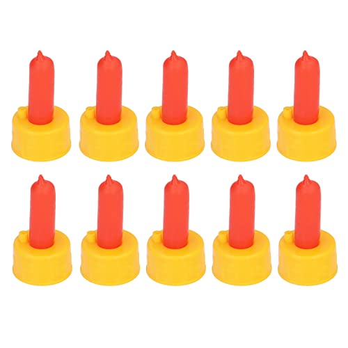 Generic Goat Nursing Nipple, Silicone Milk Feeder with Vent Hole for Lambs Dogs Foals, Mounts on Plastic Soft Drink Bottles