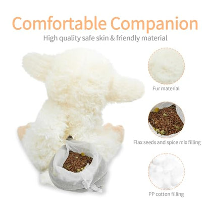Sheep Stuffed Animal 8.5In Microwavable Weighted Soft Chamomile - style: Sheep-Chamomile
