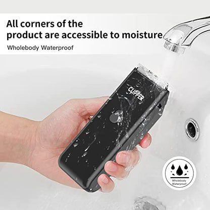 Home Professional Dog Grooming Kit Clipper Low Noise USB Rechargeable for Dog Cat - color: Ap005-black