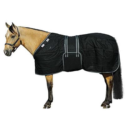 Adjusta-Fit Tekno-Fleece V-Free Bellyband Horse Stable Blanket - Lightweight | Size 78 | Adjustable Fit System | Polar Fleece Insulation | Pressure-Free Wither Design - size: 78