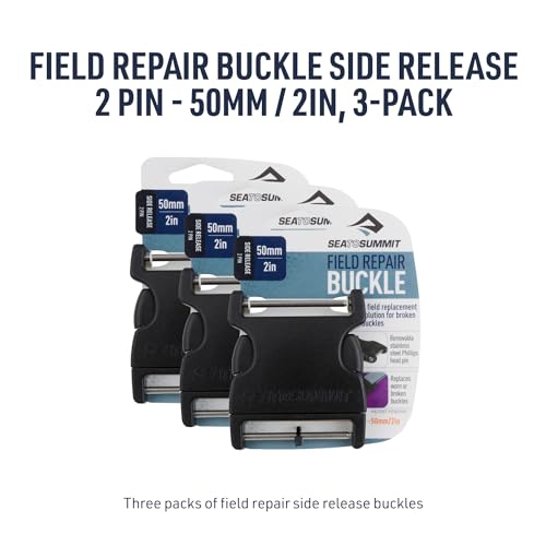 Sea to Summit Field Repair Buckle - Side Release, 2 Pin, 3-pack - style: 50mm / 2in