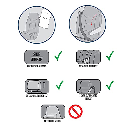 OGLAND Fuzzy Sheepskin Car Seat Cover for Soft Fur Fluffy Auto Wool Cushion - color: Graphite
