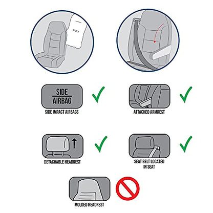 OGLAND Fuzzy Sheepskin Car Seat Cover for Soft Fur Fluffy Auto Wool Cushion - color: Graphite