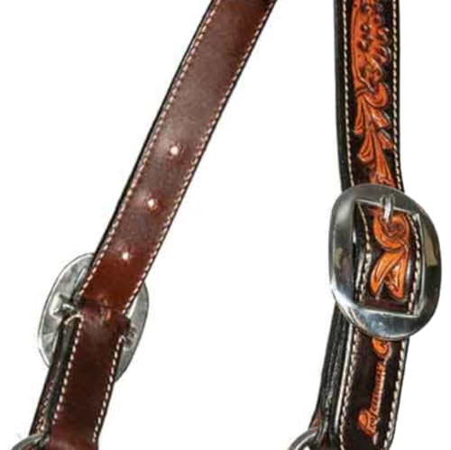 Professional's Choice Heritage Rawhide Braid Halter | Stainless Steel Hardware, Throat Snap and Adjustable Chin