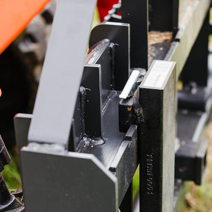 Titan Attachments Standard Series Skid Steer Pallet Fork Frame, Frame Only - style: Frame Only