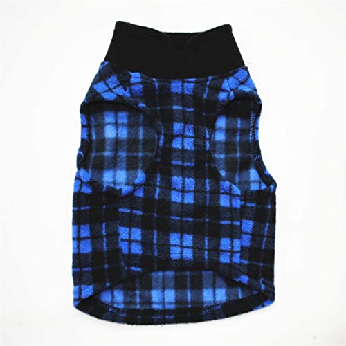 Dog Sweater, Soft Fleece Vest with Leash Ring Pullover Jacket Winter Pet Dog Clothes for Puppy Small Dogs Cat Teddy Chihuahua Yorkshire for Christmas (S, Blue Plaid) | Winter Jacket,Pet Clothing,Dog Clothes,Puppy,For Small Dogs Cats,Teddy,Cat Apparel,Dog