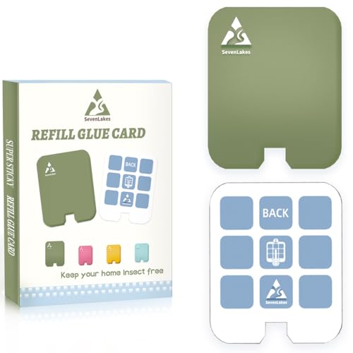 36 Pcs Sticky Refill Glue Cards, Compatible with Safer Home SH502, Dynatrap DT3005W-DS3, DT23005-06, Targets Moth, Fly, Mosquito, Gnat and More, Safe and Super Sticky (Matcha Green) - color: Matcha Green