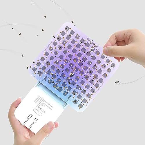 Mosalogic Updated Fly Trap Refills Sticky Card Replacement Glue Cards for Flying Insect Trap indoor-10pack (No Device) - size: 10Pack Plus