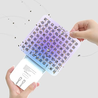 Mosalogic Updated Fly Trap Refills Sticky Card Replacement Glue Cards for Flying Insect Trap indoor-10pack (No Device) - size: 10Pack Plus