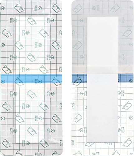 Waterproof Incision Bandages for Knee Replacement Knee Surgery Recovery Shower Cover Large Wound Shower Protector Adheisve Island Dressing Bandaid 4 x 6 Inch (Pack of 14) - size: Waterproof 4"x6", style: Pack of 14