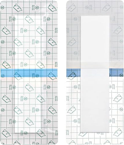 Waterproof Incision Bandages for Knee Replacement Knee Surgery Recovery Shower Cover Large Wound Shower Protector Adheisve Island Dressing Bandaid 4 x 6 Inch (Pack of 14) - size: Waterproof 4"x6", style: Pack of 14