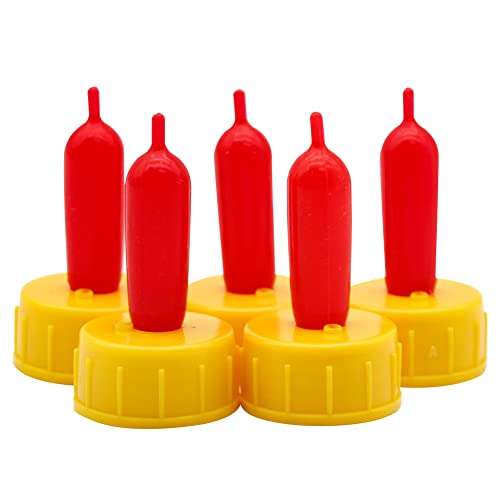 Goat Nipple 25Pcs Cow Calf Milk Drink Nipple Soft Silicone Goat Milk Bottle Topper Feeding for Sheep Goat Pup Dog Farm Supplies (Yellow) - color: Yellow