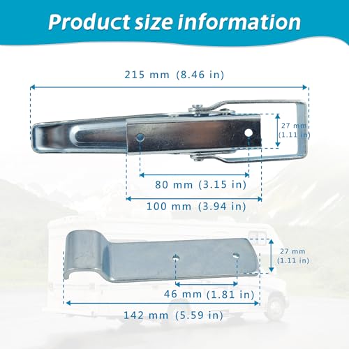 Utility RV Trailer Lift Gate Latches For karavan Camper Trailer Latch Parts | For Trailers RV Campers Caravans And Practical Components
