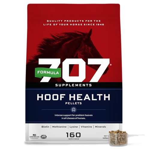 Formula 707 Hoof Health Equine Supplement, 10 lb Bag - 160 Servings – Biotin, Amino Acids, and Minerals to Improve and Support Healthy Horse Hooves - size: 10 lb Bag
