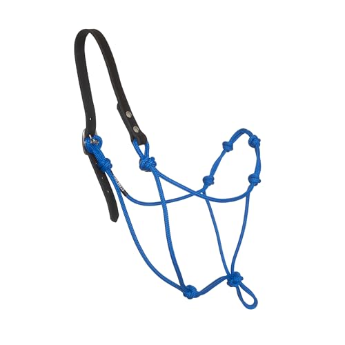 Custom Quick Release Stiff Rope Halter with Leather Crown