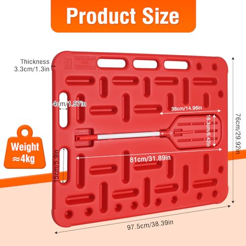 Livestock Sorting Panel with Sound Paddle 38x33 Inch Plastic Sturdy