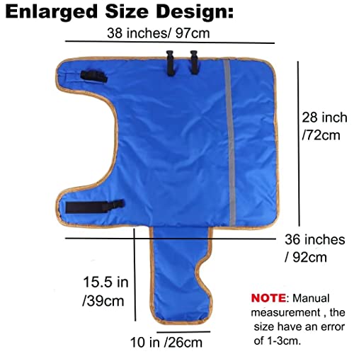 Calf Blanket with Fleece Lining, Calves Warm Clothes Calf Saver Coat, Sheep Goat Blanket, for Keep Cows Goats Sheeps Warmming, Thickened Belly Protection 1Pcs