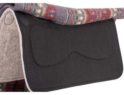Classic Equine ESP Contour Blanket Top Pad, 3/4-inch, Slate-Fawn, 34 x 38