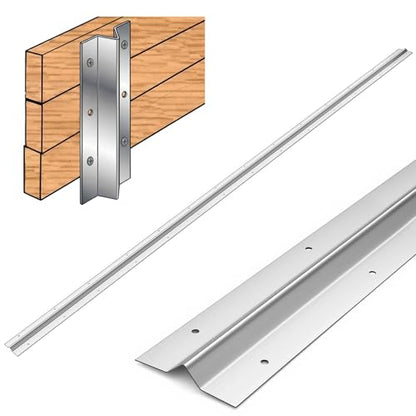 BreezeHug 6 Pcs 7ft Horse Stall Wall Stiffeners Stainless with 180 Screws | Steel for Horse Stall Side Walls and Partitions Easy Installation