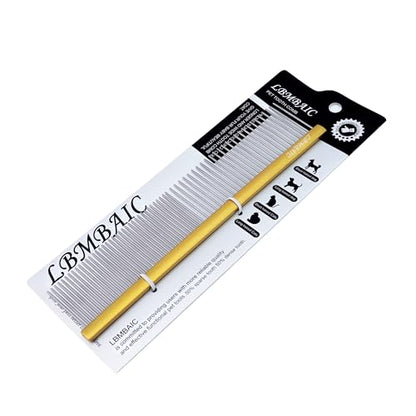 Dog Grooming Comb Deshedding Remove Tangles,Knot,Mats.(7.5inches) - color: gold, size: Medium