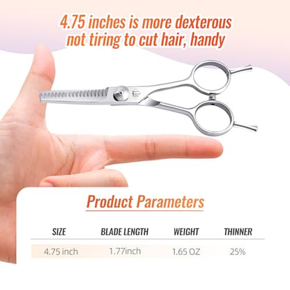 Dog Grooming Scissors: 4.75" Pet Thinning Shears Made Of Advanced Stainless Steel Alloy for Trimming Dogs Cats and Other Pets Face and Paws