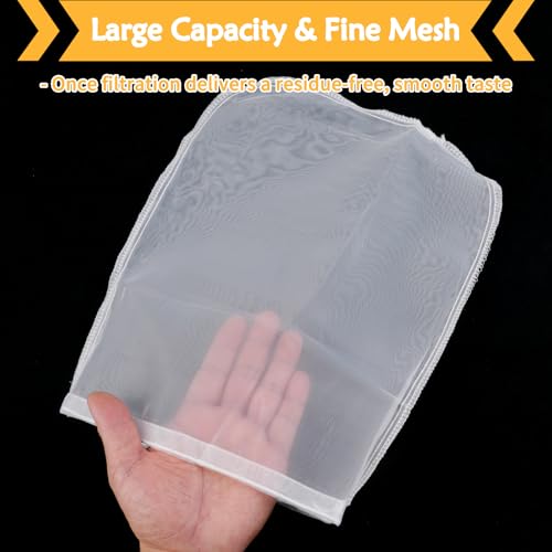 4 Pcs 10" x 12" Nut Milk Bag Reusable, Cheese Cloth Bags for Straining - size: 10" x 12"