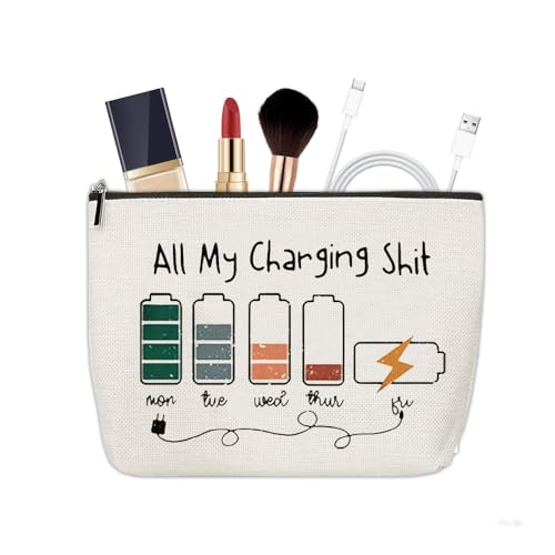 ShiQiao Spl Charging Travel Makeup Bags for Women Charger Cosmetic Bags Electronics Bag Organizer Toiletry Pouch for Women Birthday Christmas Gifts for Girls Charging Cable Organiser Pouches Bag - style: All My Charging