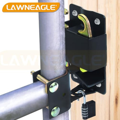 Small Two Way Gate Latch (3"x5") – Heavy Duty Cattle Gate Latch - color: 1 Pack Black Two-Way Gate Latch