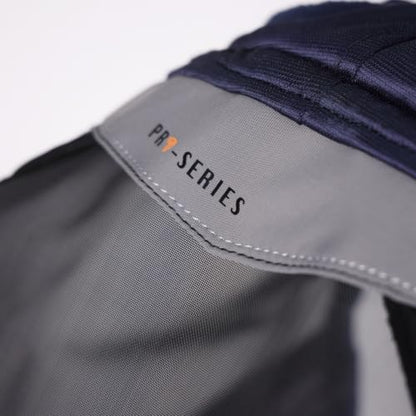 Shires FlyGuard Pro Fine Mesh Fly Mask with UV Protection Navy/Extra Full/Ears and Nose Fringe - color: Navy, size: Extra Full
