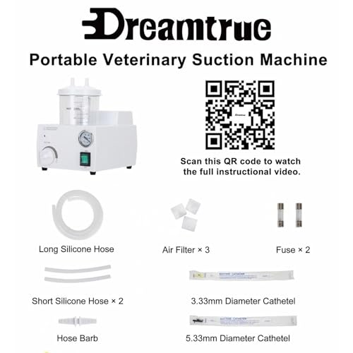 Portable Veterinary Suction Machine | Home Use with 1000ml Capacity 110V