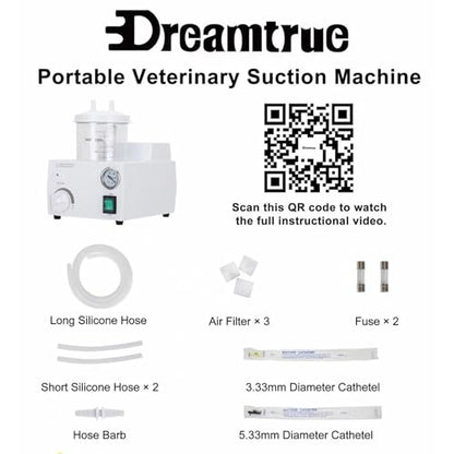 Portable Veterinary Suction Machine | Home Use with 1000ml Capacity 110V