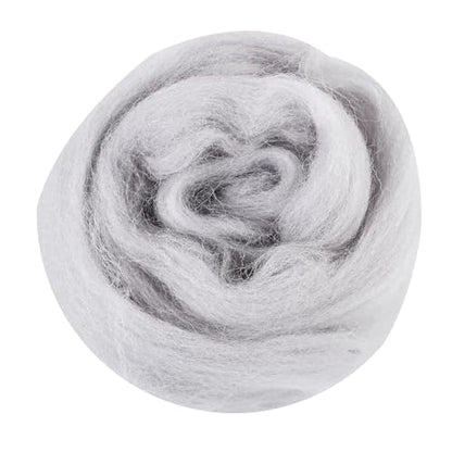 There are 170 Colors and 9 Shades Available This Woollen Yarn is Made of 100% Pure Wool Weighs 3.53oz(100 g) and issuitableformediumtolargeDIYneedlefeltingprojects (Black White Tones, F87) - color: F87, style: Black white tones