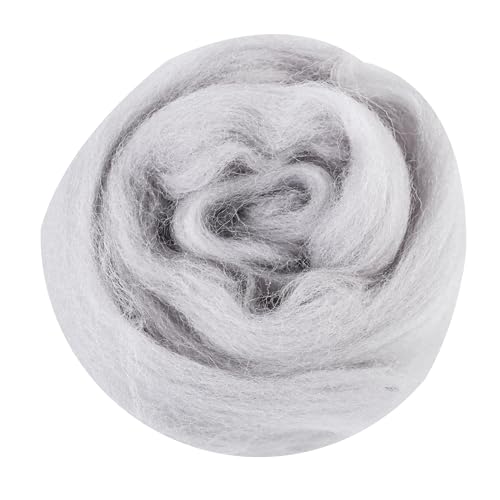 There are 170 Colors and 9 Shades Available This Woollen Yarn is Made of 100% Pure Wool Weighs 3.53oz(100 g) and issuitableformediumtolargeDIYneedlefeltingprojects (Black White Tones, F87) - color: F87, style: Black white tones