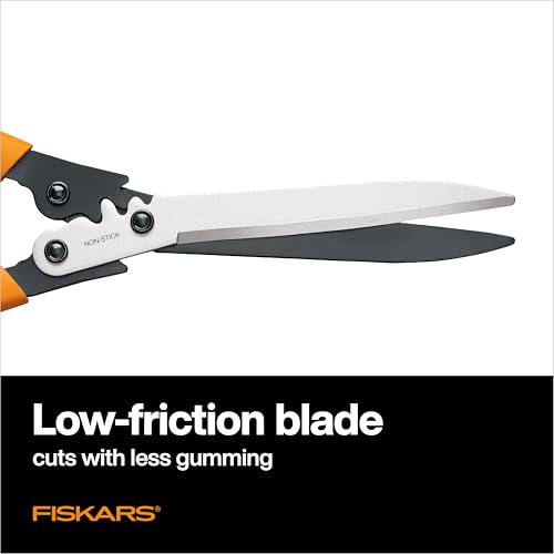 Fiskars 23" PowerGear2 Garden Hedge Shears, Hedge Clippers, 10" Blades | PowerGear2 Technology Multiplies Power for Less Effort, SoftGrip Handles and Shock-Absorbing Bumpers - style: 23" PowerGear2