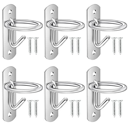 6 Pack Bucket Hooks, Heavy Duty Iron Equestrian Bucket Hook Hangers, Multi-Functional Horse Water Buckets Hook for Hanging Horses Supplies, Feeding Horses, Tying Horse