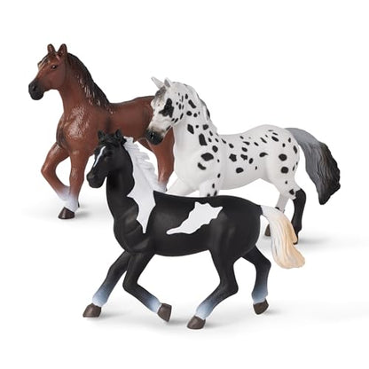 Terra by Battat Horse Set, Realistic Horse Figurines Collection, Animals - style: Horse Set 4
