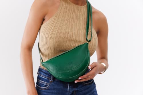 Portland Leather Goods Koala Sling Bag - Adjustable Full-Grain Leather - color: Bacalar, size: Small