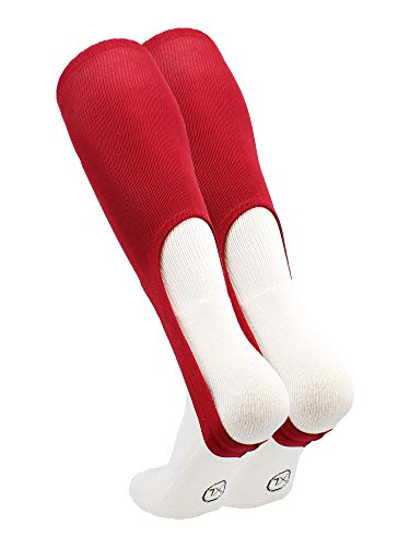 TCK 9 Inch Solid Baseball Stirrups - Adult and Youth - color: Cardinal, size: Medium