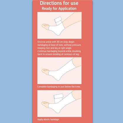 Unna Boot with Zinc and Calamine - Flexible Compression Bandage Moist Healing Environment Comfort Wrap Bandage Medical Dressing 3 Inches X 30 Foot Roll - size: Pack of 1, style: 3" Zinc and Calamine