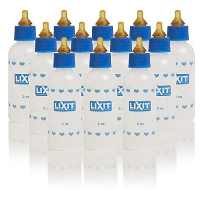 Lixit® 2 Ounce Nursing Bottle for Kittens Small Puppies, and Small Animals - Made in USA (12 Pack, 2 Ounce) - size: 1 Count (Pack of 12)