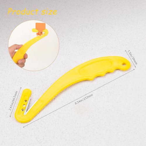 ZORZA 1Pcs Unloading Label Plastic Tag Removernt Easy Use Goat Sheep Pig Ear Tag Removal Livestock Ear Remover Farming Essential Tools (Yellow) | Sharp Steel Blade,Ergonomic Handle,Makes Farmer Farming Tasks Easier,for Animals Livestock Including Sheep Ca